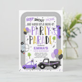 Invitation À La Parade D'Anniversaire Purple Parad (Debout devant)