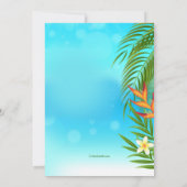 Invitation à la parade des bateaux de Noël tropica (Dos)