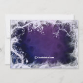 Invitation à la partie de bachelorette de Purple S (Dos)