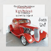 Invitation à la partie de retraite, anniversaire, (Devant / Derrière)