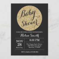 Invitation à la Parties scintillant Baby shower Bl