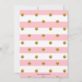 Invitation à la Parties scintillant d'anniversaire (Dos)