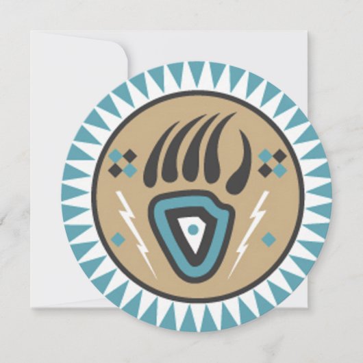 Invitation à la patte d'ours des Amérindiens (Devant)