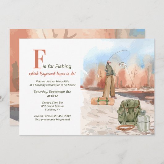 Invitation à la pêche (Devant / Derrière)