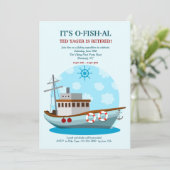 Invitation à la pêche en bateau (Debout devant)