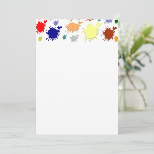 Invitation à la peinture à éclaboussures (Debout devant)