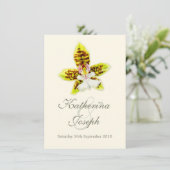 Invitation à la peinture mariage à la fleur d'orch (Debout devant)