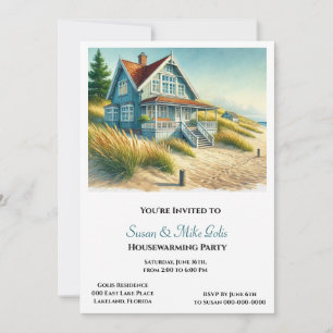 Invitation à la pendaison de crémaillère de cottag