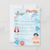 invitation à la piscine (Devant)