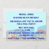 invitation à la piscine (Dos)