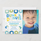 Invitation À La Piscine Dunk Et Donuts Pool Party (Devant)