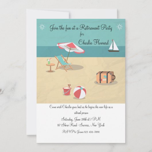 Invitation à la plage (Devant)