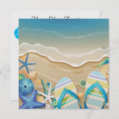 Invitation à la plage paradisiaque (Devant / Derrière)