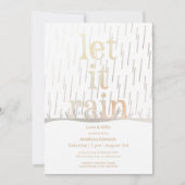 Invitation à la pluie de pluie nuptiale de pluie (Devant)