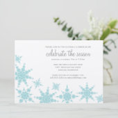 Invitation à la polka Dot Snowflake (Debout devant)