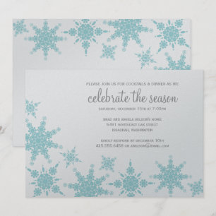 Invitation à la polka Dot Snowflake