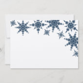 Invitation à la polka Dot Snowflake (Dos)