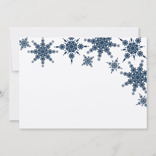 Invitation à la polka Dot Snowflake (Dos)