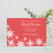 Invitation à la polka Dot Snowflake (Debout devant)
