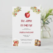 invitation à la pomme babyshower (Debout devant)