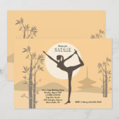 Invitation à la posture de yoga (Devant / Derrière)