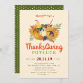 Invitation à la potluck de l'automne (Devant / Derrière)