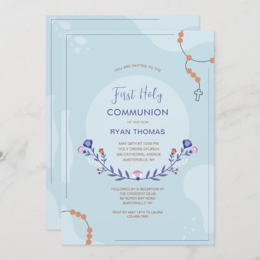 Invitation à la précieuse communion (Devant / Derrière)