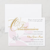Invitation à la première communion (Devant / Derrière)
