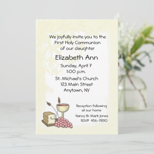 Invitation à la première communion (Debout devant)