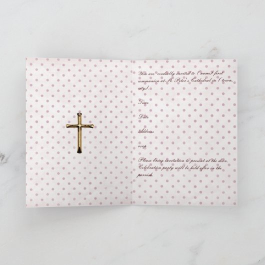 Invitation à la première communion (Intérieur)