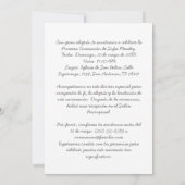 Invitation à la Première Communion avec Photo (Dos)