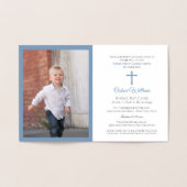 Invitation à la première communion avec photo (Intérieur)