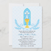 Invitation à la première communion Chalice et Cros (Devant)