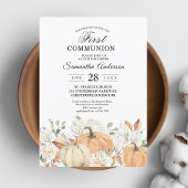 Invitation à la Première Communion | Citrouilles à