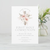 Invitation à la Première Communion, Croix Florale (Debout devant)