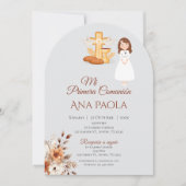 Invitation à la première communion de fille en Boh (Devant)