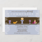 Invitation à la première communion de garçon (Devant / Derrière)
