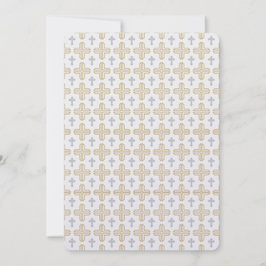 Invitation à la première communion de garçon (Dos)