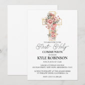 invitation à la première communion de la croix bot (Devant / Derrière)