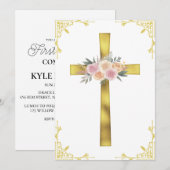 invitation à la première communion de la croix bot (Devant / Derrière)