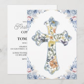 invitation à la première communion de la croix bot (Devant / Derrière)