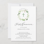 Invitation à la première communion de la feuille b (Devant)