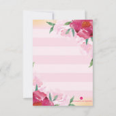 Invitation à la première communion de la fille (Dos)