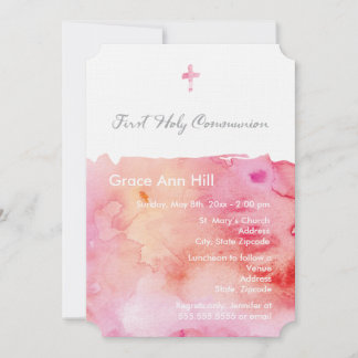 Invitation à la première communion de la fille Wat