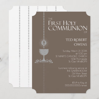 Invitation à la première communion de la Parties s