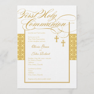 Invitation à la première communion des jumeaux neu