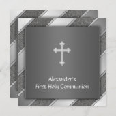 Invitation à la première communion du Garçon en ar (Devant / Derrière)