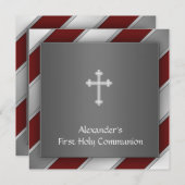 Invitation à la première communion du Garçon en ar (Devant / Derrière)