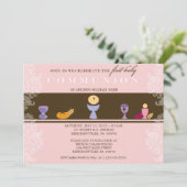 Invitation à la première communion féminine (Debout devant)