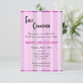 Invitation à la première communion - Fille (Debout devant)